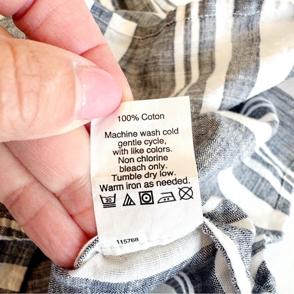 J. Crew Factory Striped V Neck Popover Dress XXS - Picture 12 of 13